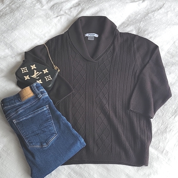 Alia Sweaters - Alia petite black sweater